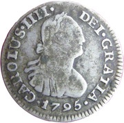 ½ Real - Carlos IV Numeral IIII obverse image