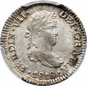 ½ Real - Fernando VII second type obverse image