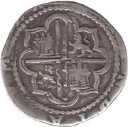 1 Real - Felipe II Cross type, Peru, 1570-1577 reverse image