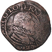Brûlé of 12 Sols "½ Aidant or Gigot"- Ernest of Bavaria titles obverse obverse image
