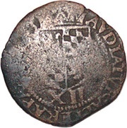 Brûlé of 12 Sols "½ Aidant or Gigot"- Ernest of Bavaria titles obverse reverse image