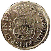 1 Real - Carlos III Colonial Milled Coinage obverse image