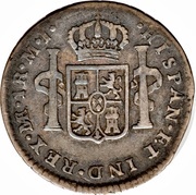 1 Real - Carlos III, Peru, 1785-1789 reverse image
