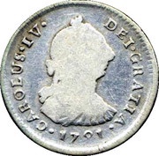 1 Real - Carlos IV Numeral IV - Carlos III portrait obverse image