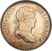 1 Real - Fernando VII Colonial Milled Coinage obverse image