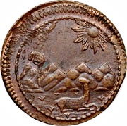 ⅛ Peso Provisional Coinage obverse image