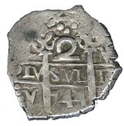 2 Reales - Felipe V, Peru, 1729-1747 reverse image