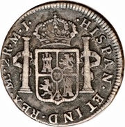 2 Reales - Carlos III portrait, Peru, 1772-1789 reverse image