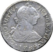 2 Reales - Carlos IV Numeral IV - Carlos III portrait obverse image