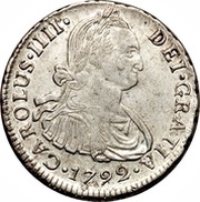 2 Reales - Carlos IV Numeral IIII obverse image