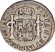 2 Reales - Fernando VII 1st type, Peru, 1808-1811 reverse image