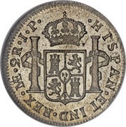 2 Reales - Fernando VII 2nd type, Peru, 1811-1826 reverse image