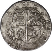 4 Reales - Felipe II, Peru, 1570-1577 reverse image