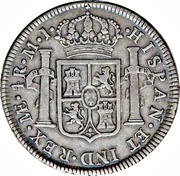 4 Reales - Carlos III portrait, Peru, 1785-1789 reverse image