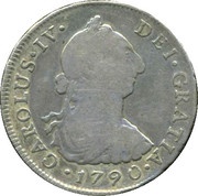 4 Reales - Carlos IV Numeral IV - Carlos III portrait obverse image