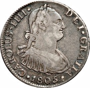 4 Reales - Carlos IV Numeral IIII obverse image