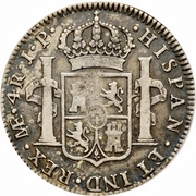 4 Reales - Fernando VII Colonial Milled Coinage, Peru, 1811-1821 reverse image