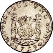 8 Reales - Carlos III Colonial Milled Coinage obverse image