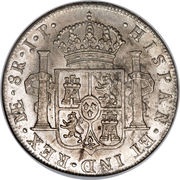 8 Reales - Carlos IV Numeral IIII, Peru, 1791-1808 reverse image