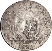 8 Reales - Fernando VII Countermarked Republican Coinage obverse image