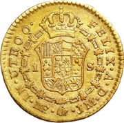 1 Escudo - Carlos III, Peru, 1785-1789 reverse image