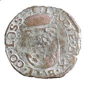 Liard - Ernest of Bavaria, Belgium, 1606 reverse image