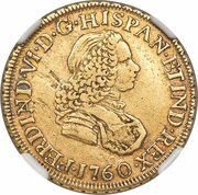 2 Escudos - Fernando VI obverse image