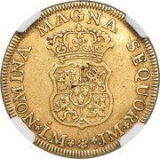 2 Escudos - Fernando VI, Peru, 1755-1760 reverse image