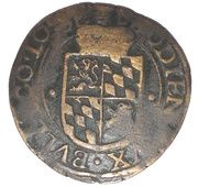 Liard - Ernest of Bavaria, Belgium, 1606 reverse image