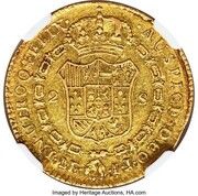 2 Escudos - Charles IV, Peru, 1792-1808 reverse image