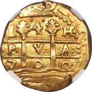 4 Escudos - Carlos II, Peru, 1696-1701 reverse image