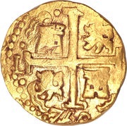 4 Escudos - Felipe V Colonial Cob Coinage obverse image