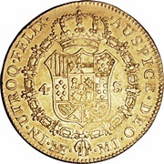 4 Escudos - Carlos III portrait, Peru, 1772-1784 reverse image