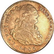 4 Escudos - Carlos IV Colonial Milled Coinage obverse image