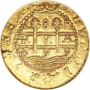 8 Escudos - Carlos II, Peru, 1696-1701 reverse image