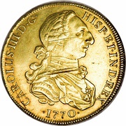 8 Escudos - Carlos III obverse image