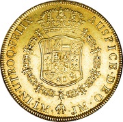 8 Escudos - Carlos III, Peru, 1768-1772 reverse image