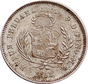 ½ Real Transitional Coinage obverse image