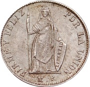 ½ Real Transitional Coinage reverse image