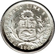½ Real Transitional Coinage obverse image