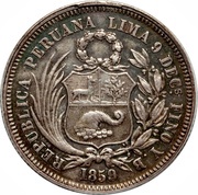 25 Centimos Transitional Coinage obverse image