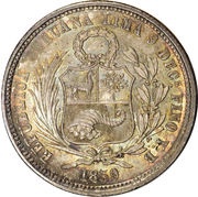 50 Centimos Transitional Coinage obverse image