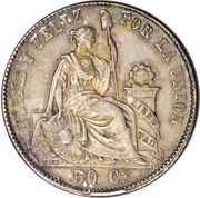 50 Centimos Transitional Coinage reverse image