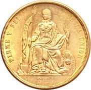 8 Escudos Transitional Coinage reverse image