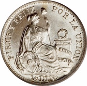 ½ Dinero reverse image