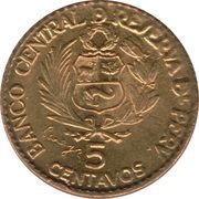 5 Centavos Casa de Moneda obverse image