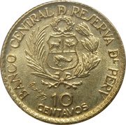 10 Centavos Casa de Moneda obverse image