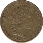 20 Centavos obverse image