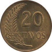 20 Centavos reverse image