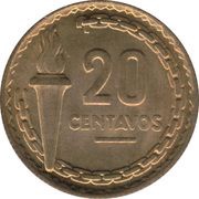 20 Centavos Mariscal Castilla reverse image